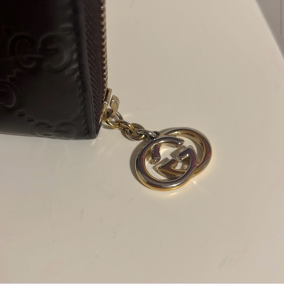 Authentic Shima GG Leather Zip Around Long Wallet - Picture 2 of 8